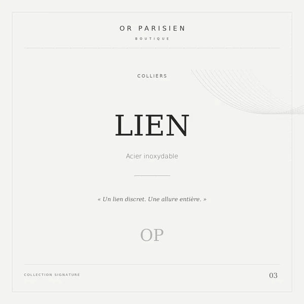 Lien — — couverture Or Parisien